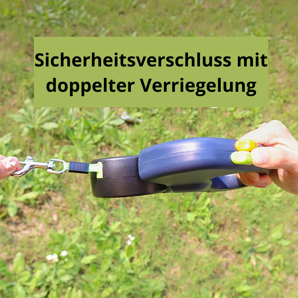 Doppelte Hundeleine mit Licht